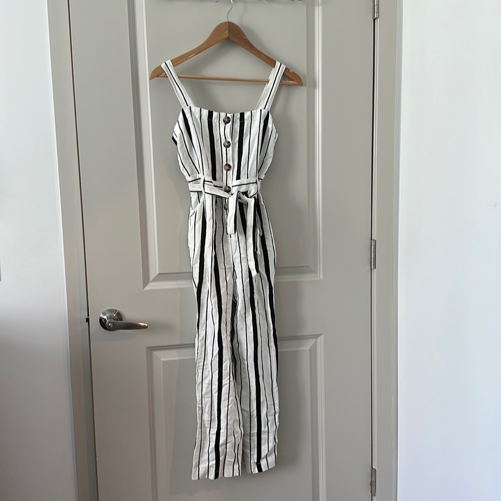 Black and white jumpsuit